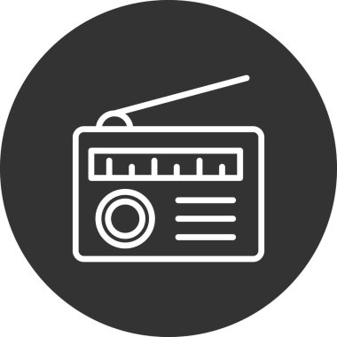 radyo simgesi vektör illüstrasyonu