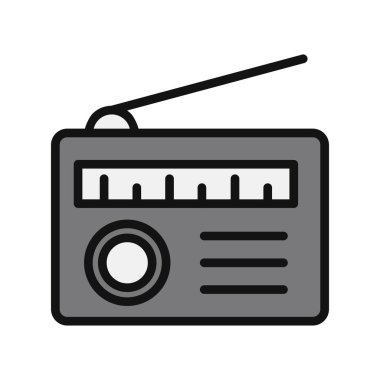 radyo simgesi vektör illüstrasyonu