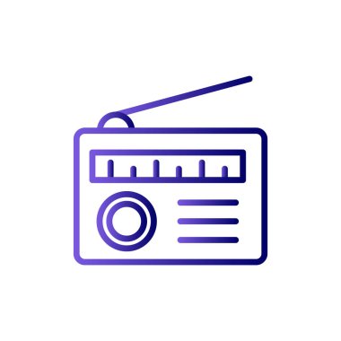radyo simgesi vektör illüstrasyonu
