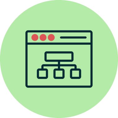 seo modern simgesinin vektör illüstrasyonu