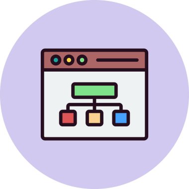 seo modern simgesinin vektör illüstrasyonu