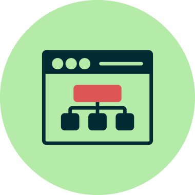 seo modern simgesinin vektör illüstrasyonu