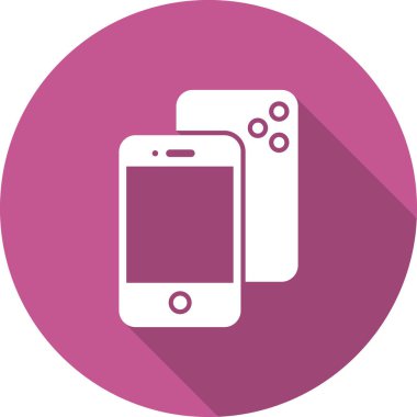 akıllı telefon simgesi, düz vektör illüstrasyon tasarımı