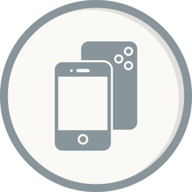 akıllı telefon simgesi, düz vektör illüstrasyon tasarımı