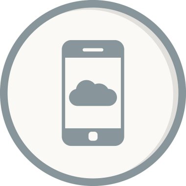 akıllı telefon simgesi, düz vektör illüstrasyon tasarımı