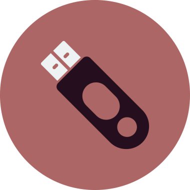 usb simge vektör illüstrasyonu