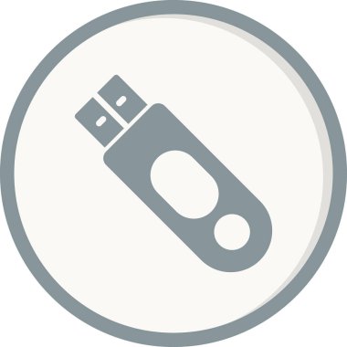 usb simge vektör illüstrasyonu