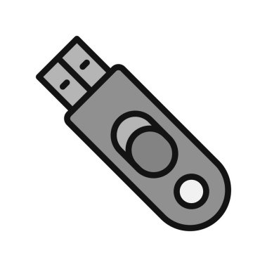 usb simge vektör illüstrasyonu
