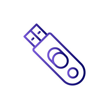 usb simge vektör illüstrasyonu