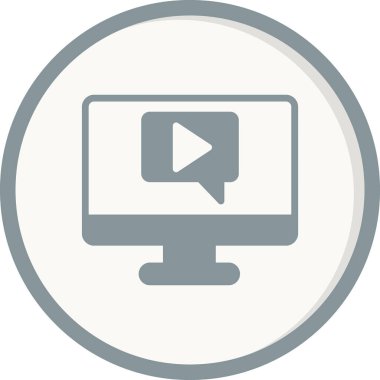 Video Çağrısı ikon vektör illüstrasyonu