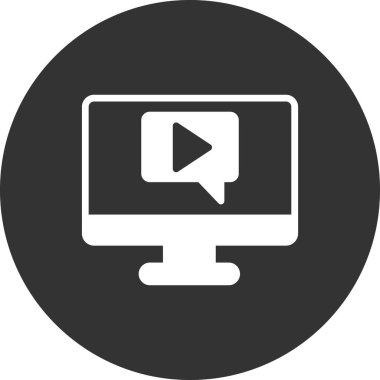 Video Çağrısı ikon vektör illüstrasyonu