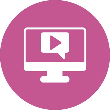 Video Çağrısı ikon vektör illüstrasyonu