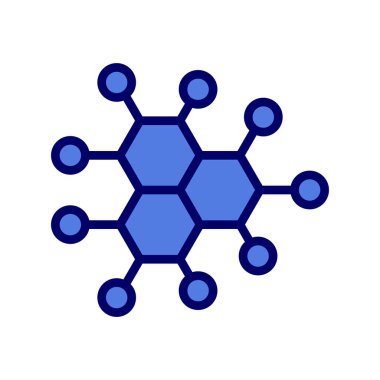 Molekül simgesi vektör illüstrasyonu
