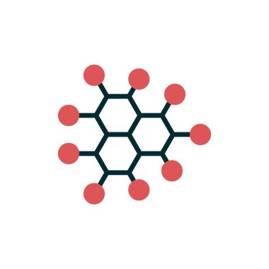 Molekül simgesi vektör illüstrasyonu