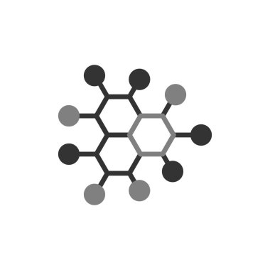 Molekül simgesi vektör illüstrasyonu