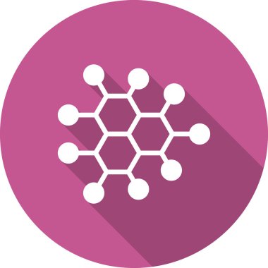 Molekül simgesi vektör illüstrasyonu