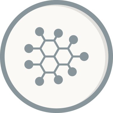 Molekül simgesi vektör illüstrasyonu