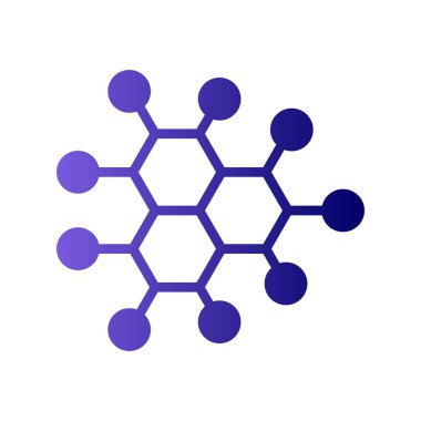 Molekül simgesi vektör illüstrasyonu