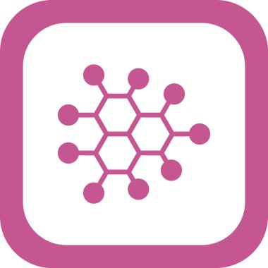 Molekül simgesi vektör illüstrasyonu