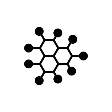 Molekül simgesi vektör illüstrasyonu
