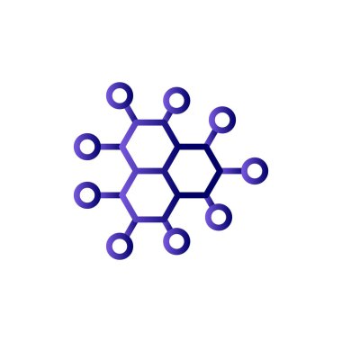 Molekül simgesi vektör illüstrasyonu