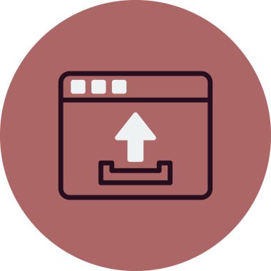 upload dosya simge vektör çizim