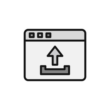 upload dosya simge vektör çizim