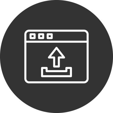 upload dosya simge vektör çizim