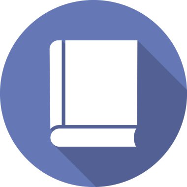Book icon, flat vector illustration design