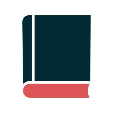 Kitap simgesi, düz vektör çizimi tasarımı