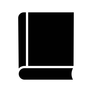 Kitap simgesi, düz vektör çizimi tasarımı