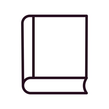 Kitap ikonu. Eğitim edebiyatı okuma ve bilgi teması. Yalnız tasarım. vektör illüstrasyonu