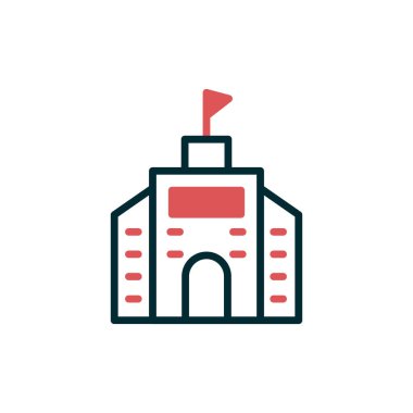 vektör simgesi oluşturuyorum. Modern, basit düz tabela çizimi. izole kontur sembolü