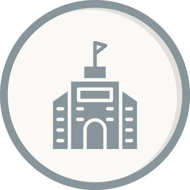 Bina. Web simgesi basit tasarım