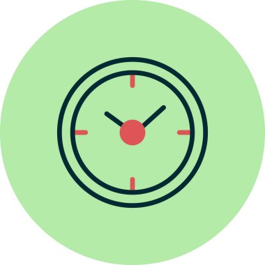 Saat simgesinin vektör illüstrasyonu