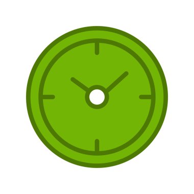 Saat simgesinin vektör illüstrasyonu