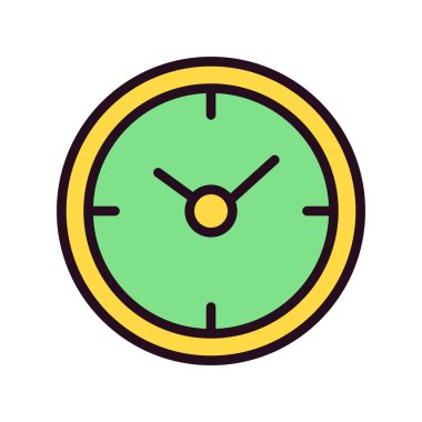 Saat simgesinin vektör illüstrasyonu