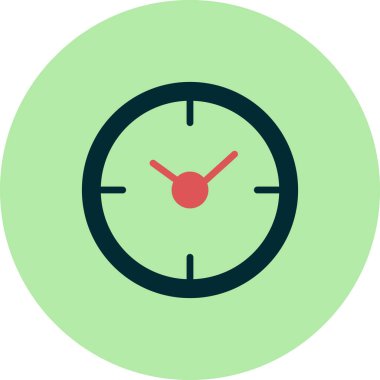 Saat simgesinin vektör illüstrasyonu