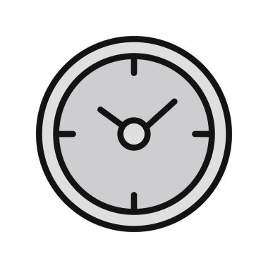 Saat simgesinin vektör illüstrasyonu