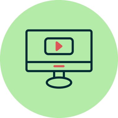 Bilgisayar simgesi, vektör illüstrasyon tasarımı