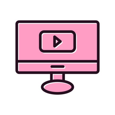 Bilgisayar simgesi, vektör illüstrasyon tasarımı