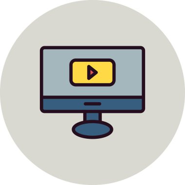 Bilgisayar simgesi, vektör illüstrasyon tasarımı