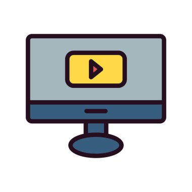 Bilgisayar simgesi, vektör illüstrasyon tasarımı