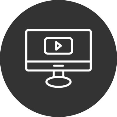 Bilgisayar simgesi, vektör illüstrasyon tasarımı