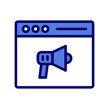 İçerik Pazarlama konsepti, hoparlör simgesi vektör illüstrasyonu