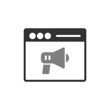 İçerik Pazarlama konsepti, hoparlör simgesi vektör illüstrasyonu