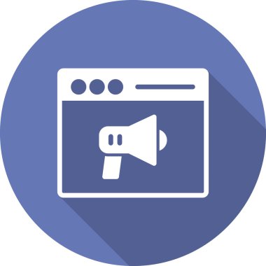 İçerik Pazarlama konsepti, hoparlör simgesi vektör illüstrasyonu