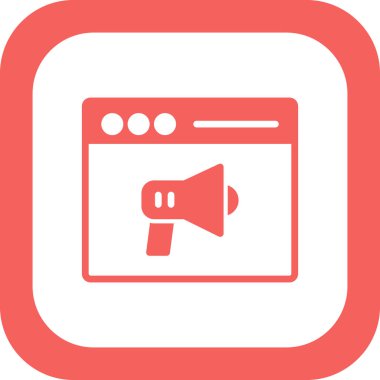 İçerik Pazarlama konsepti, hoparlör simgesi vektör illüstrasyonu