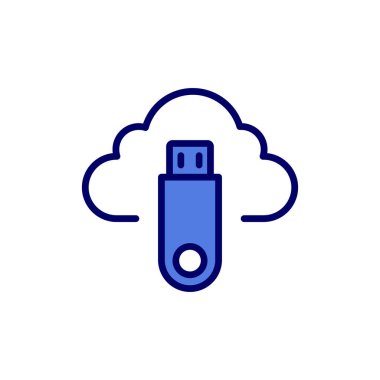  Flash bellek. Basit illüstrasyon 