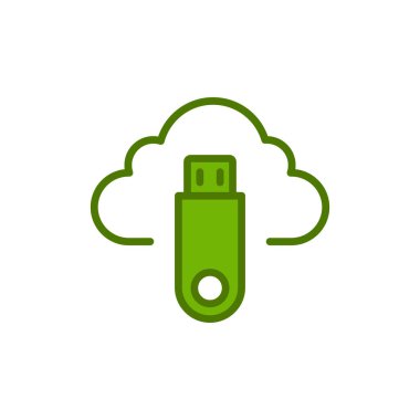  Flash bellek. Basit illüstrasyon 